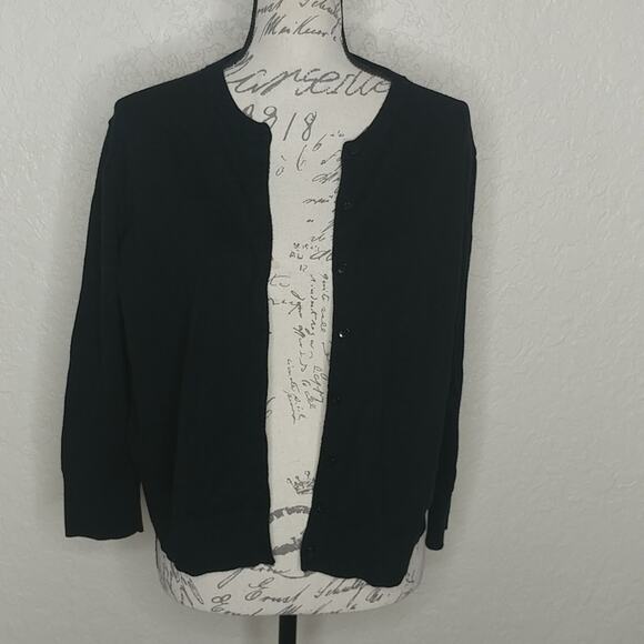 GAP Factory Button Front Cardigan Black Size XL - Picture 1 of 5